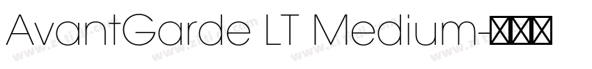 AvantGarde LT Medium字体转换